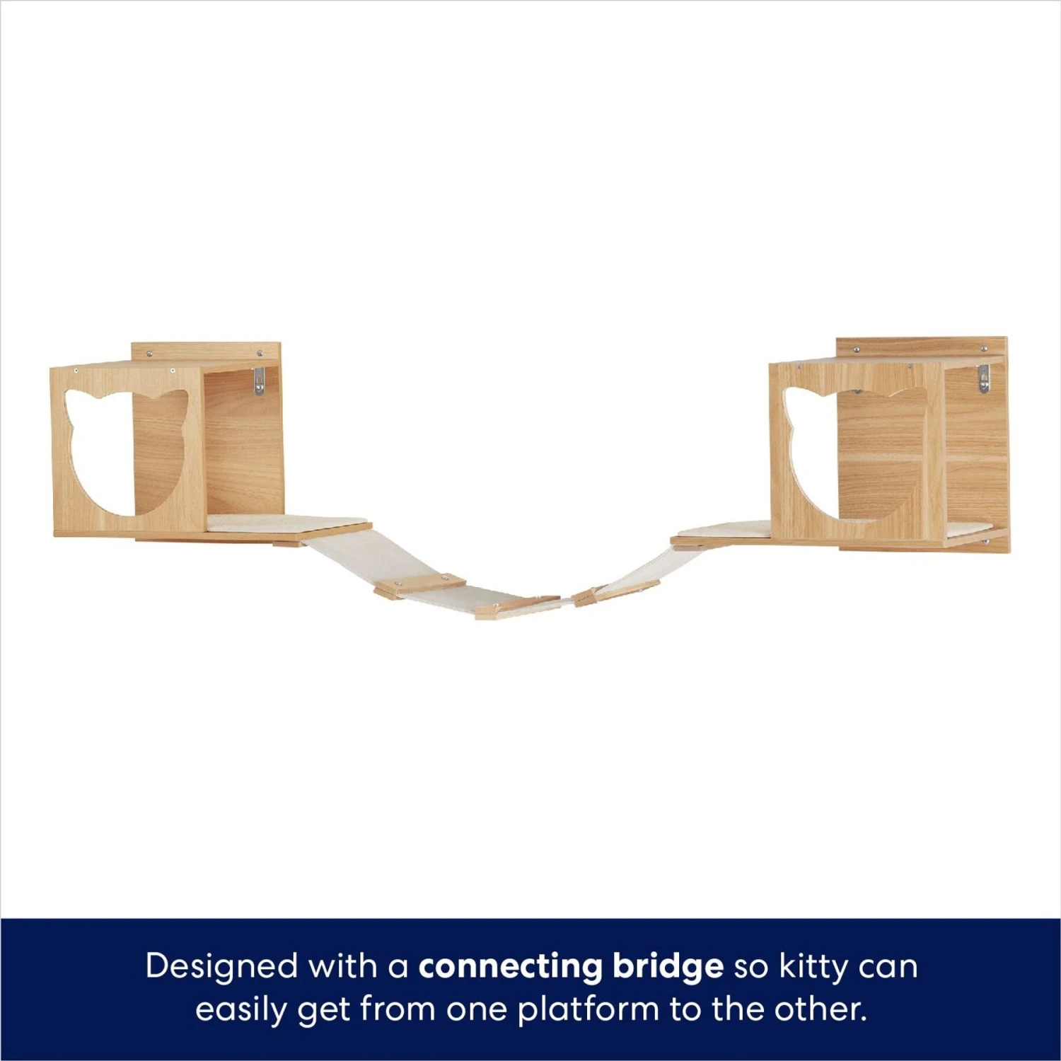 Frisco Cushioned Wall Mounted Cat Wall Shelf & Frisco Cat Silhouette With Bridge Wall Mounted Cat Wall Shelves 7 Frisco Cushioned Wall Mounted Cat Wall Shelf & Frisco Cat Silhouette With Bridge Wall Mounted Cat Wall Shelves - Image 7