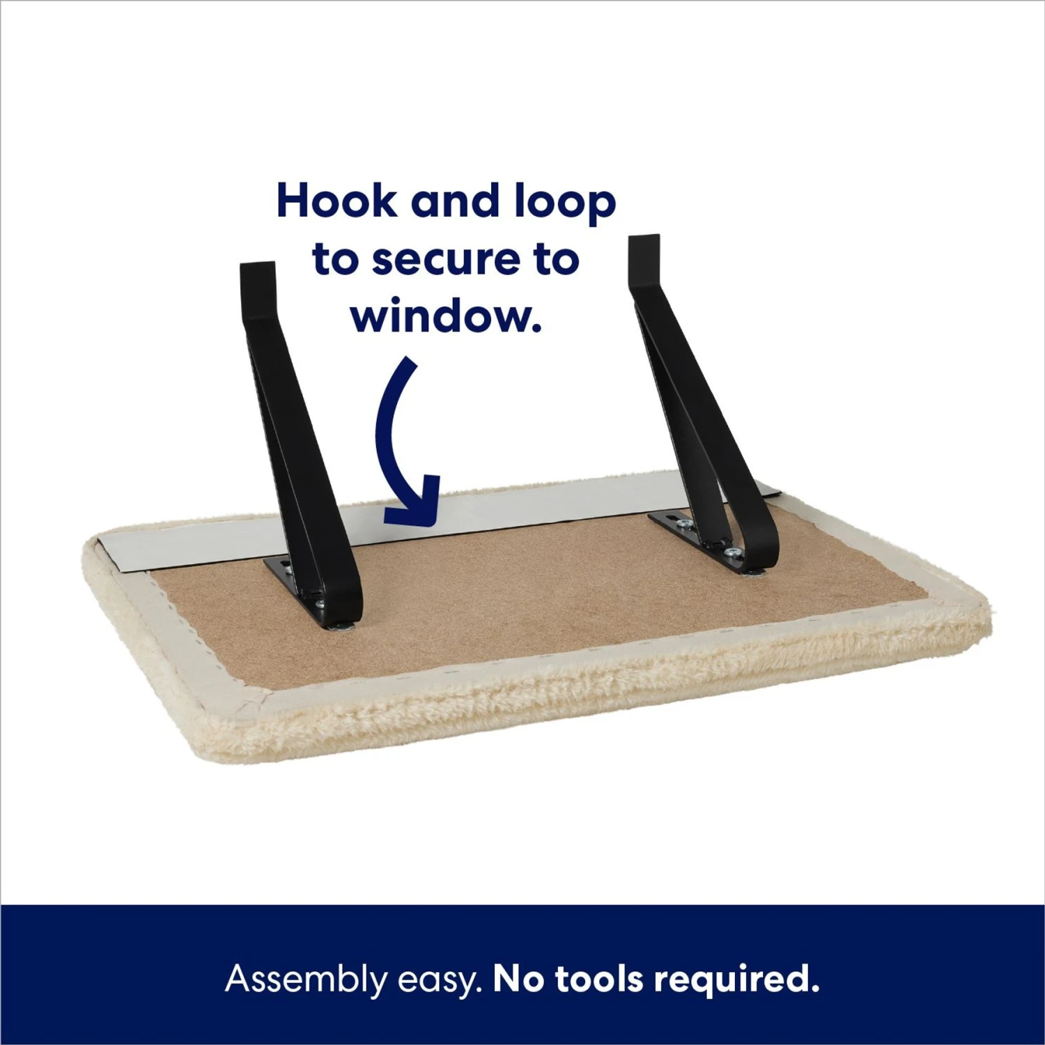 Frisco Plush Cat Window Perch With Removeable Bolster 5 Frisco Plush Cat Window Perch With Removeable Bolster - Image 5